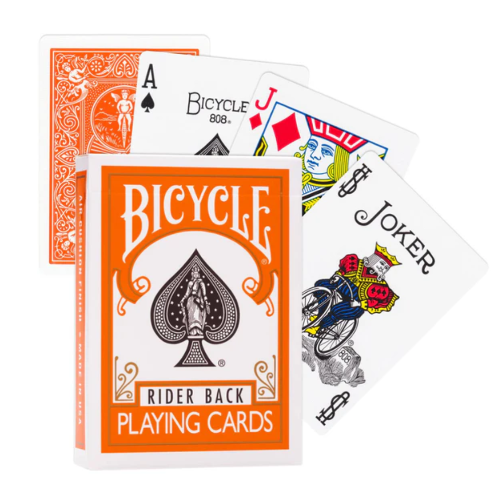 Cards Bicycle Orange Back USPCC