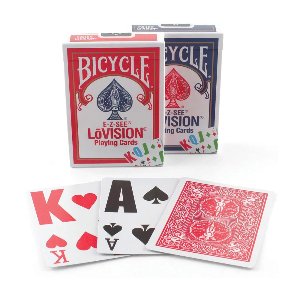 Bicycle E-Z-See Lo-Vision Playing Cards (2Pcs)