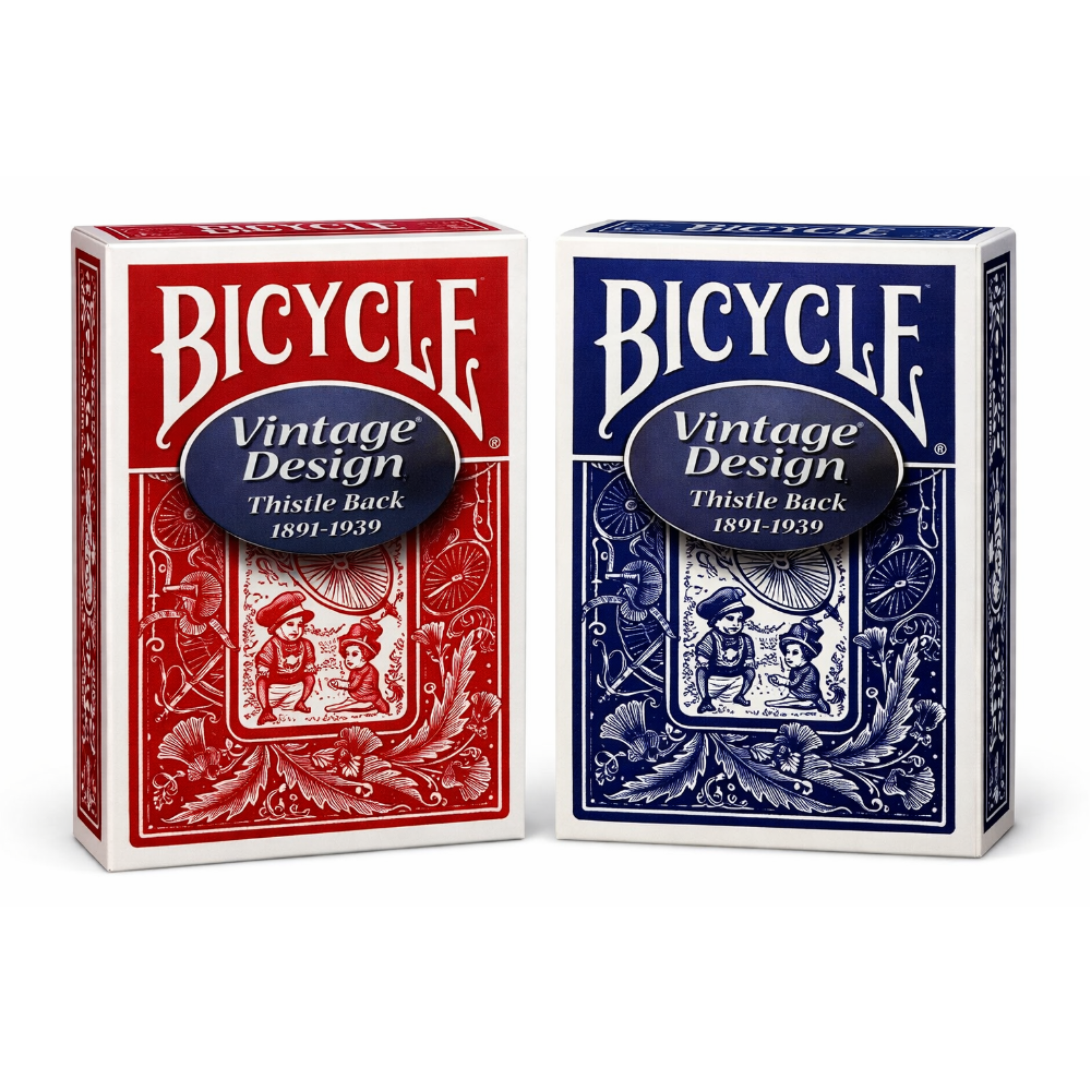 Bicycle Playing Cards Vintage 1891 to 1939 Thistle Back (2 Pcs)