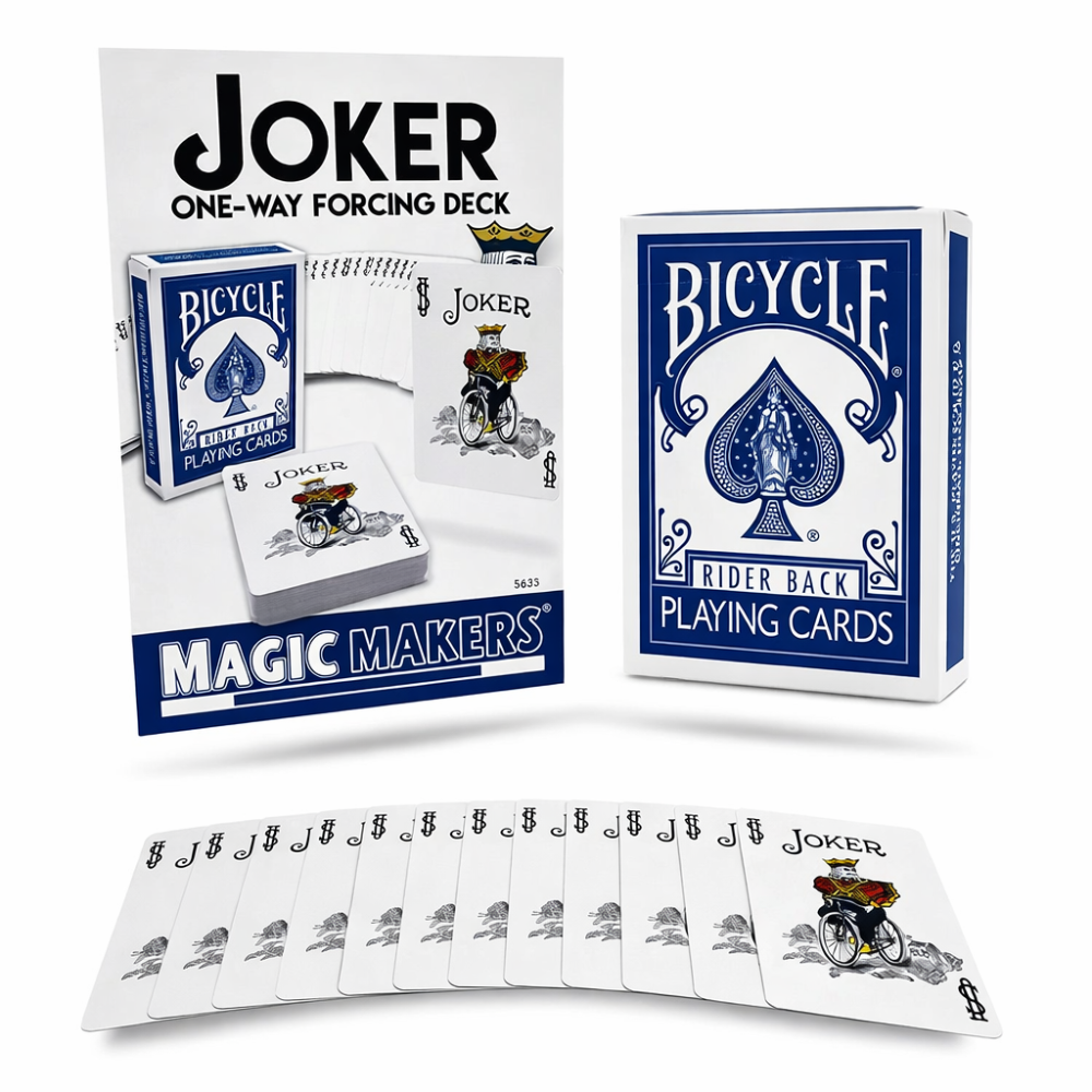 One Way Forcing Deck (Colored Joker) - Blue
