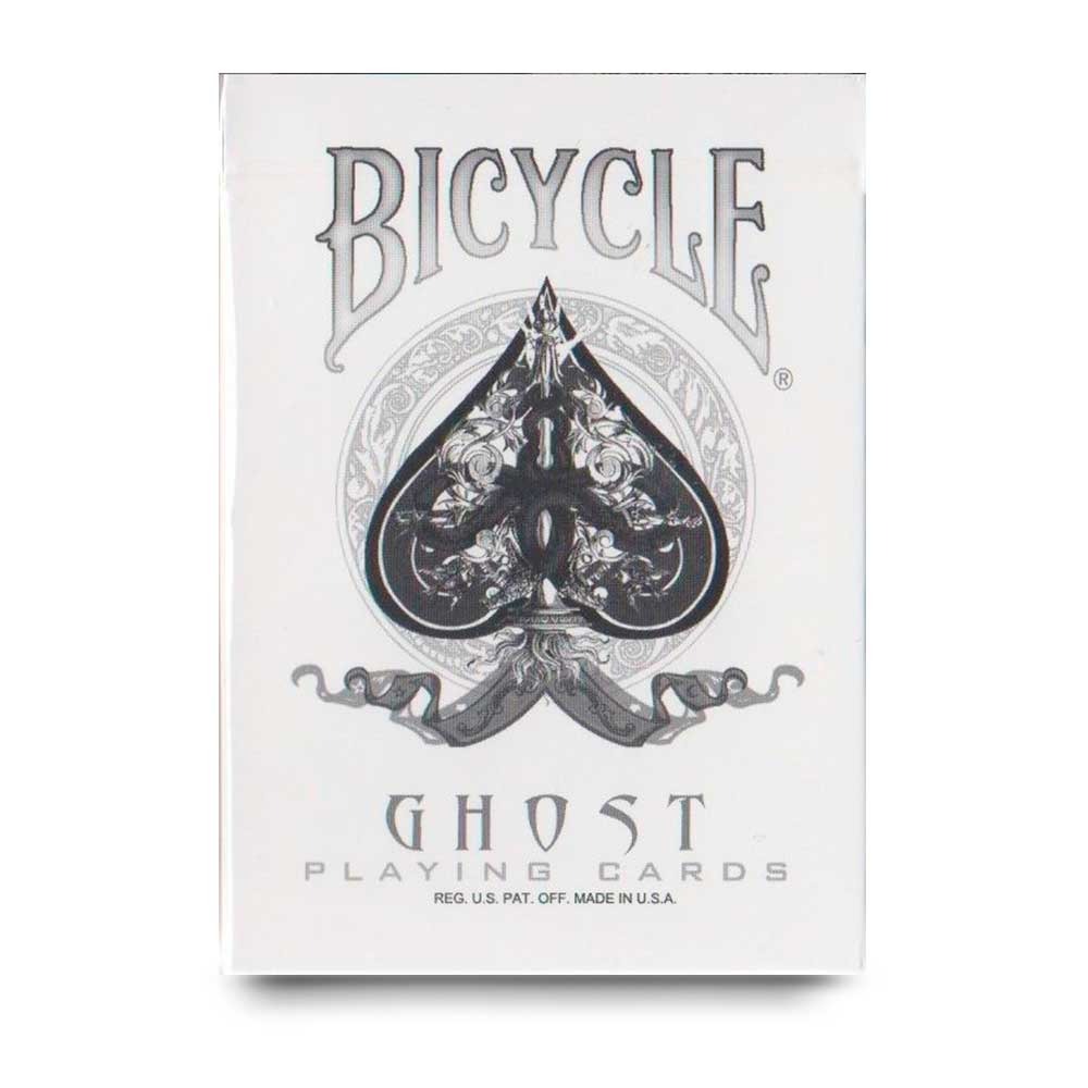 Ghost White Bicycle Playing Cards by Ellusionist