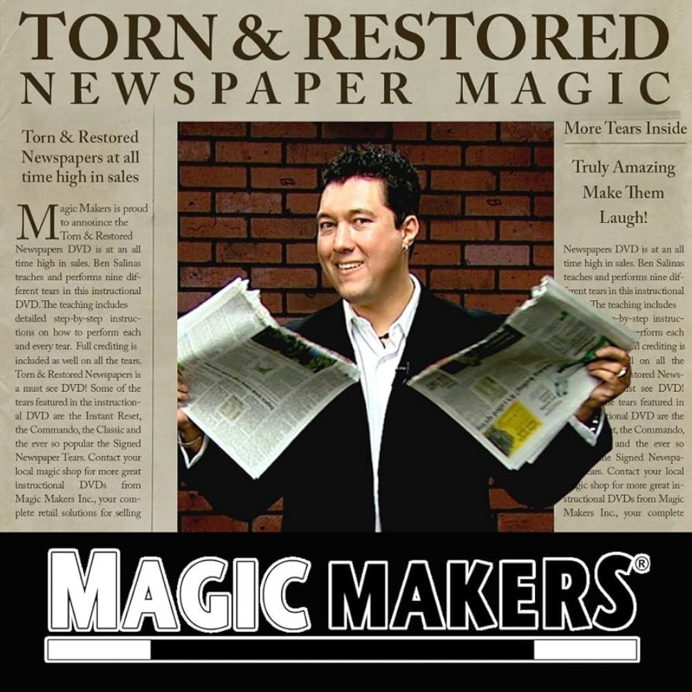 Torn & Restored Newspaper Illusion Magic  by Magic Makers