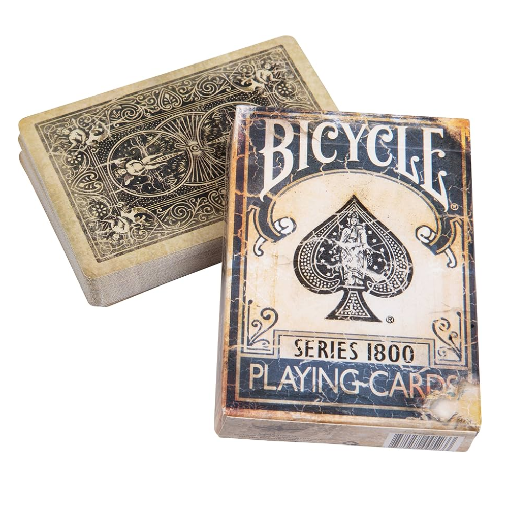 1800 Vintage Blue Bicycle Playing Cards