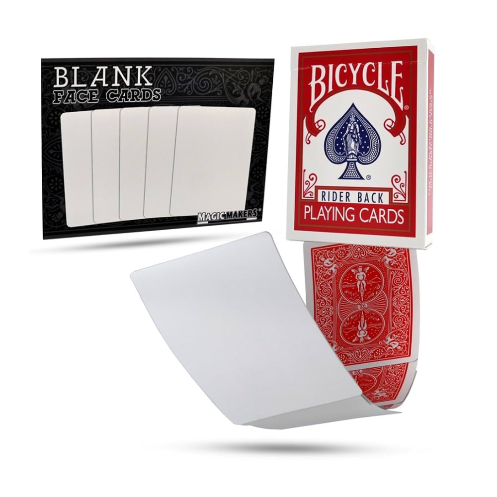 Blank Face Bicycle Deck (Red Back)