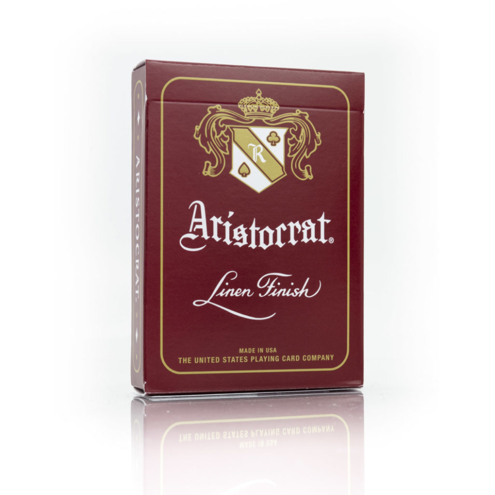 Bicycle Aristocrat 727 Bank Note Cards (Red) by USPCC