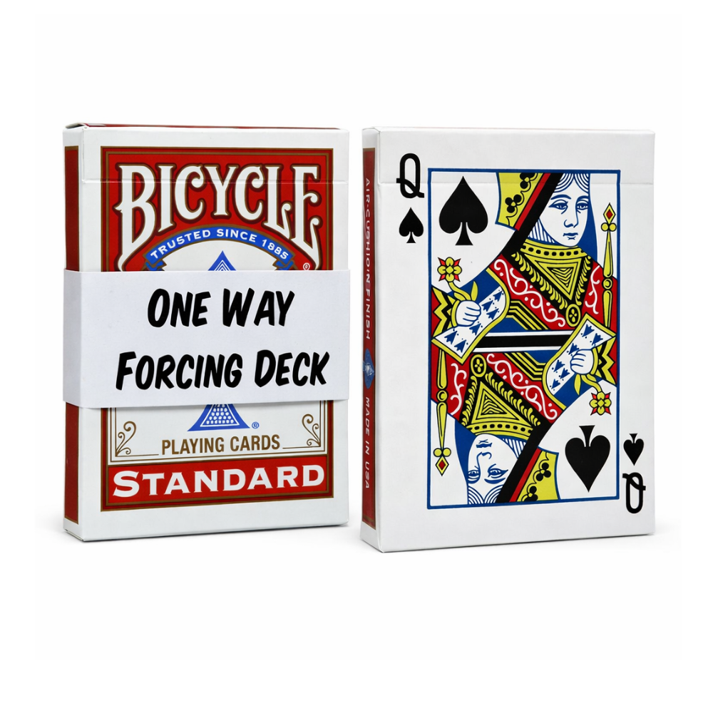 One Way Forcing Deck  (Q Spade) - RED