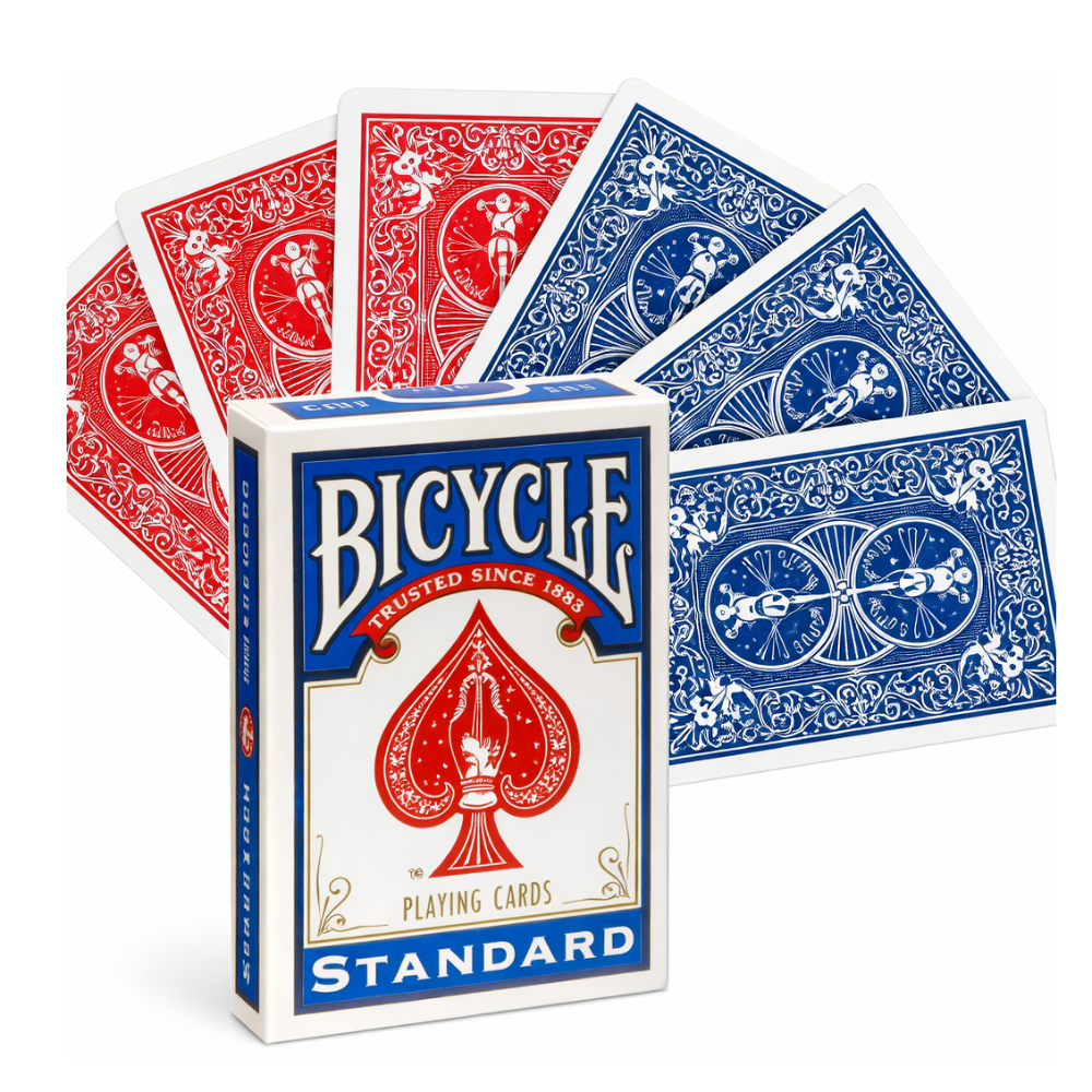 Double Backed Bicycle Deck (Red/Blue)